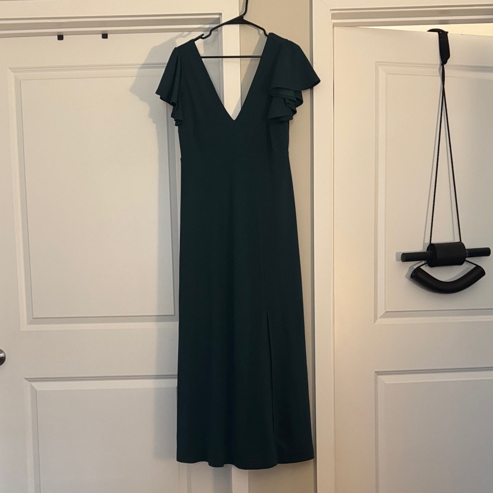Birdy Grey Emerald Green V-Neck Dress